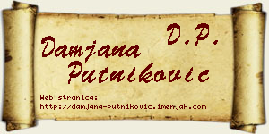 Damjana Putniković vizit kartica